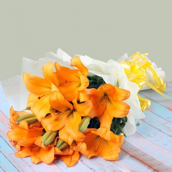 Orange Lilies Bucnh